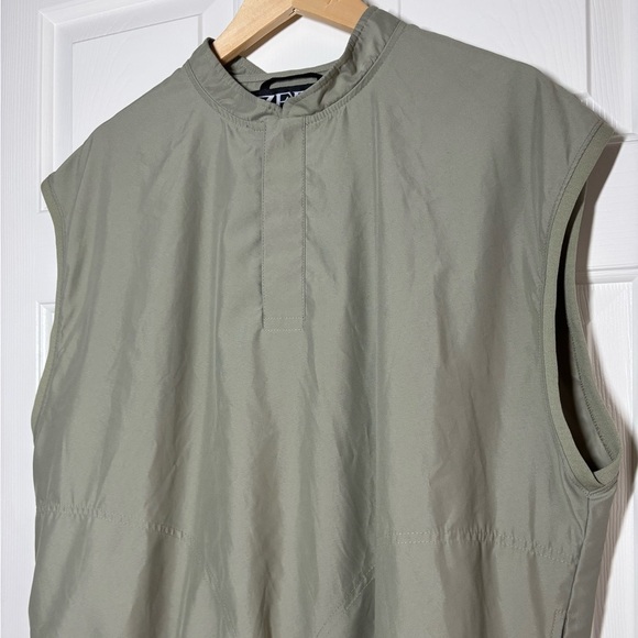 Zero Restriction Mens Outerwear Golf Vest Windbreaker Large Light Green Made USA - Picture 4 of 11